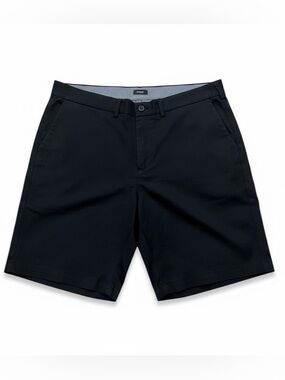 Express Men’s Slim Fit Black Shorts Size 36  Flat Front Classic